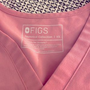 FIGS pink scrub set